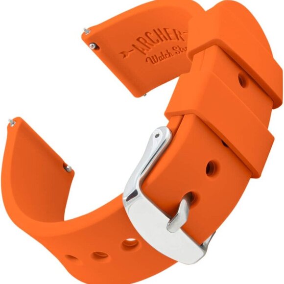 Soft Silicone Quick Release Watch Bands - Picture 1 of 7
